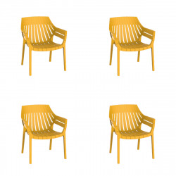 Lot de 4 fauteuils lounge Spritz, Vondom moutarde