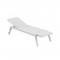 Chaise Longue inclinable design Spritz, Vondom blanc