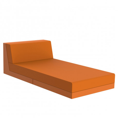 Salon de jardin lounge Pixel, module divan, Vondom, tissu Silvertex Orange