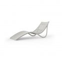 Lot de 4 chaises longues design ondulées Ibiza Revolution® en plastique recyclé, Vondom beige Cala 4021