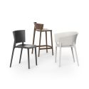 Set de 4 chaises Africa Revolution® en plastique recyclé, Vondom blanc Milos 4023
