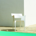 Lot de 4 chaises Pedrera Revolution® en plastique recyclé, Vondom blanc Milos 4023