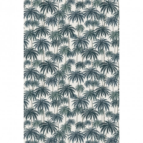 Tapis vinyle palmiers rectangulaire, 139x198cm, collection Paradisio, Pôdevache