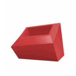 Pot Faz XL, modèle Bas, 82x63xH60 cm, Vondom, rouge