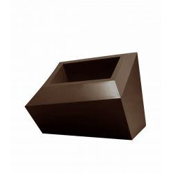 Pot design Faz, modèle Bas, 58x45xH42 cm, Vondom, bronze