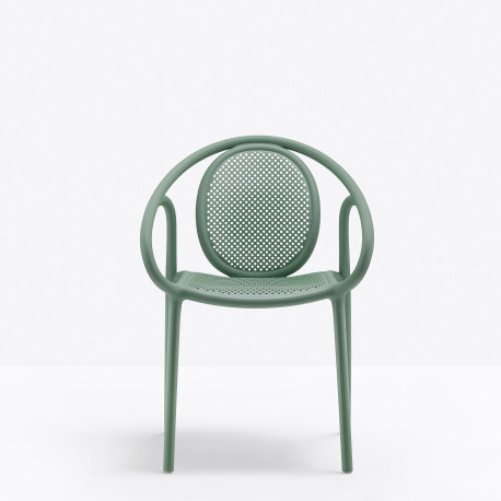 Lot de 4 fauteuils Remind 3735, Pedrali, vert