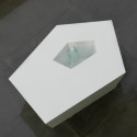 Table basse origami Faz, Vondom, gris anthracite