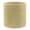 Pot Cylindre diamètre 120 x hauteur 100 cm, simple paroi, Vondom beige
