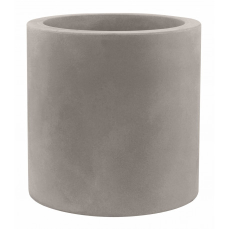 Pot Cylindre diamètre 120 x hauteur 100 cm, simple paroi, Vondom taupe