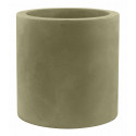 Pot Cylindre diamètre 60 x hauteur 60 cm, simple paroi, Vondom kaki
