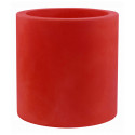 Pot Cylindre diamètre 60 x hauteur 60 cm, simple paroi, Vondom rouge