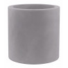 Pot Cylindre diamètre 40 x hauteur 40 cm, simple paroi, Vondom gris argent