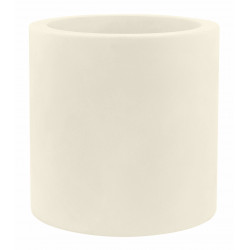 Pot Cylindre diamètre 40 x hauteur 40 cm, simple paroi, Vondom ecru