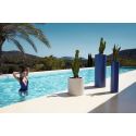 Pot Cone haut diamètre 50 x hauteur 65 cm, simple paroi, Vondom bleu marine