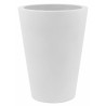 Lot de 2 Pots Cone haut diamètre 50 x hauteur 65 cm, simple paroi, Vondom blanc