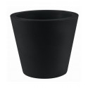 Grand pot Conique diamètre 120 x hauteur 104 cm, simple paroi, Vondom noir