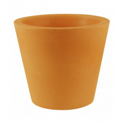Pot Conique diamètre 80 x hauteur 80 cm, double paroi, Vondom orange