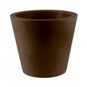 Lot de 4 Pots Coniques diamètre 45 x hauteur 39 cm, simple paroi, Vondom bronze