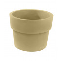 Pot Vaso diamètre 80 x hauteur 61 cm, simple paroi, Vondom beige