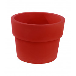 Pot Vaso diamètre 80 x hauteur 61 cm, simple paroi, Vondom rouge