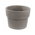 Pot Vaso diamètre 80 x hauteur 61 cm, simple paroi, Vondom taupe