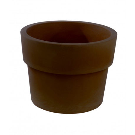 Lot de 2 Pots Vaso diamètre 60 x hauteur 46 cm, simple paroi, Vondom bronze