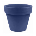 Lot de 2 Pots Maceta diamètre 60 x hauteur 52 cm, simple paroi, Vondom bleu marine