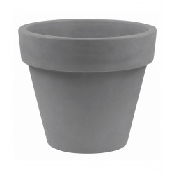 Pot Maceta diamètre 80 x hauteur 69 cm, simple paroi, Vondom gris argent