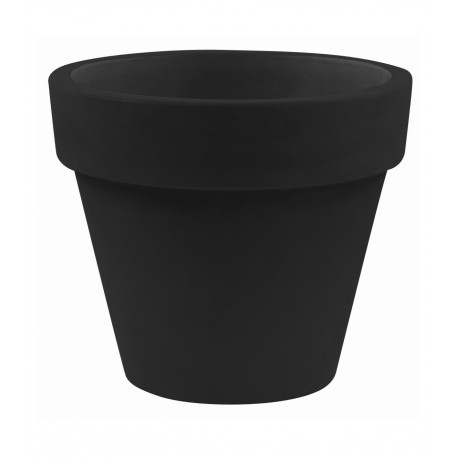 Pot Maceta diamètre 80 x hauteur 69 cm, simple paroi, Vondom noir