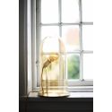 Suspension Rowan Transparente, diamètre 28 cm, Ebb & Flow, douille et câble torsadé dorés